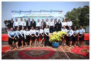 พิธีวางกระดูกงูเรือเก็บขยะ