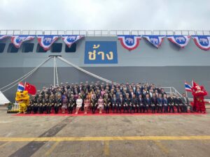พิธีรับมอบเรือหลวงช้าง